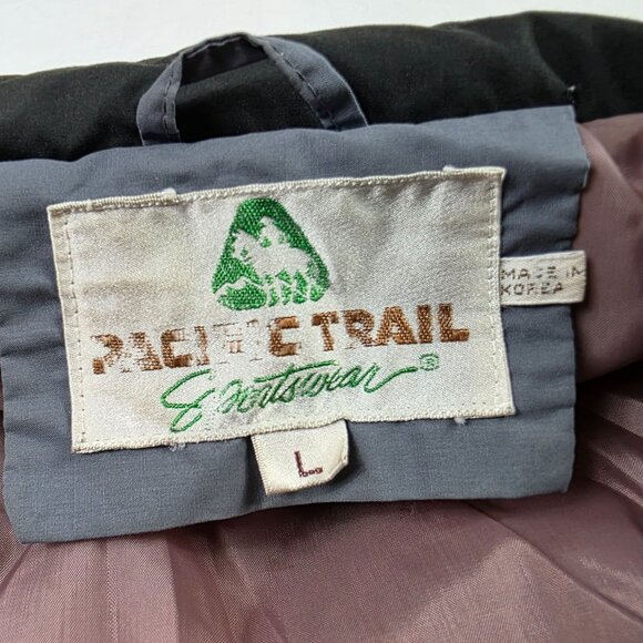 Pacific Trail Sportswear Mens Size L Black Gray Red Full Zip Winter Jacket Warm - Picture 4 of 9